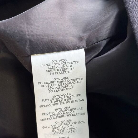 J.Crew 1035 Navy Blue Super 120's Single Button Wool Blazer Size 0 - Picture 5 of 10